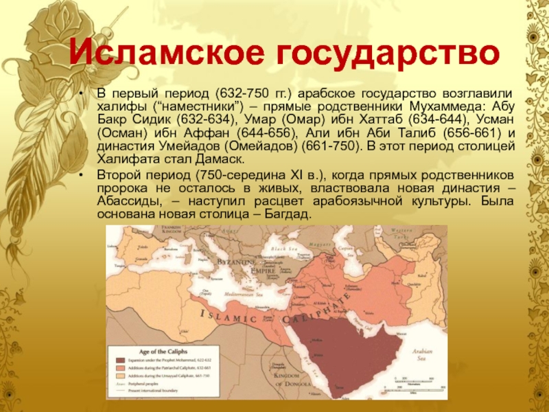 Какое государство возглавляют. Арабские государства. Первые мусульманские государства. Исламская цивилизация страны. Возникновение государства у арабов.