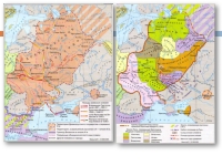 Карта руси 13 века подробная с городами