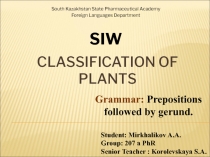 Classification of plants