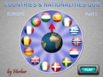 COUNTRIES & NATIONALITIES QUIZ
EUROPE
Part I