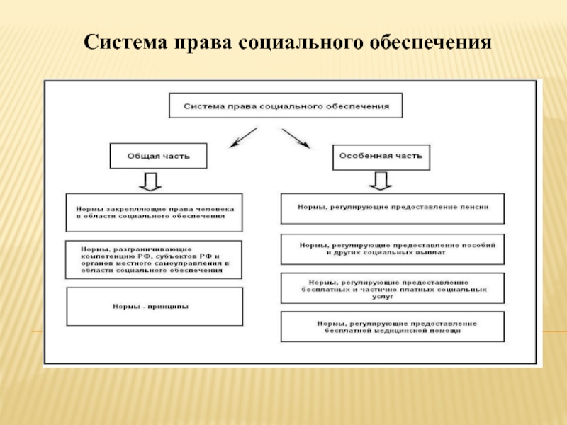 Социальное обеспечение в схемах