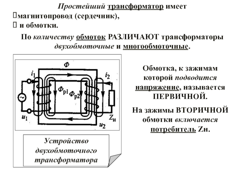 Реферат: Силовой двухобмоточный трансформатор