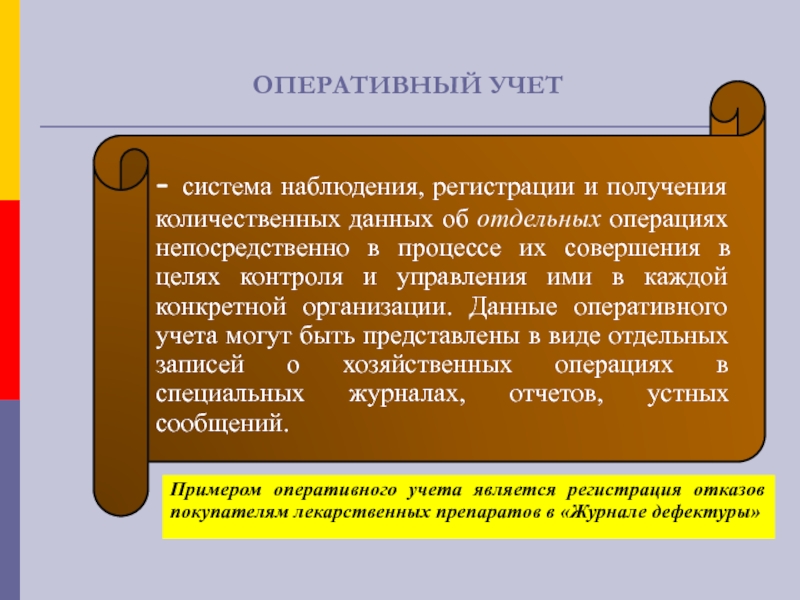 Обязанность ведение учета. Оперативный учет. Организация оперативного учета. Виды оперативного учета. Оперативный учет примеры.