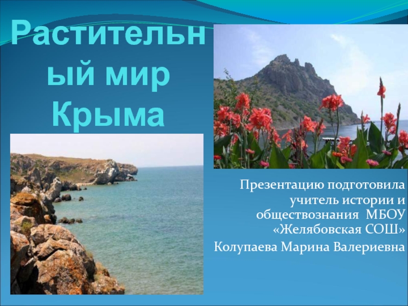 Презентация Растительный мир Крыма