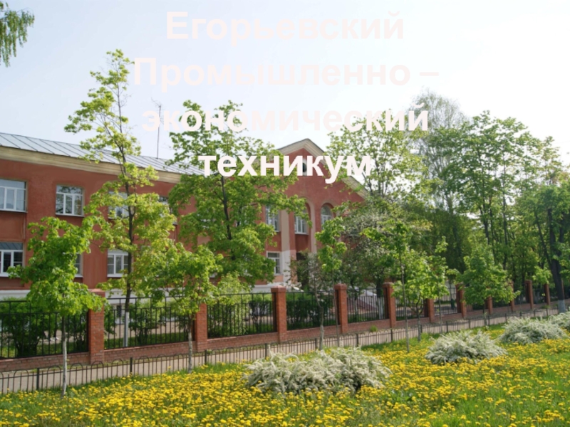 Егорьевский Промышленно – экономический техникум