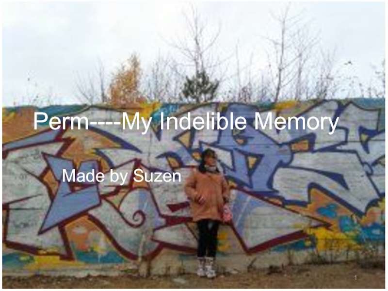 Презентация Perm----My Indelible Memory