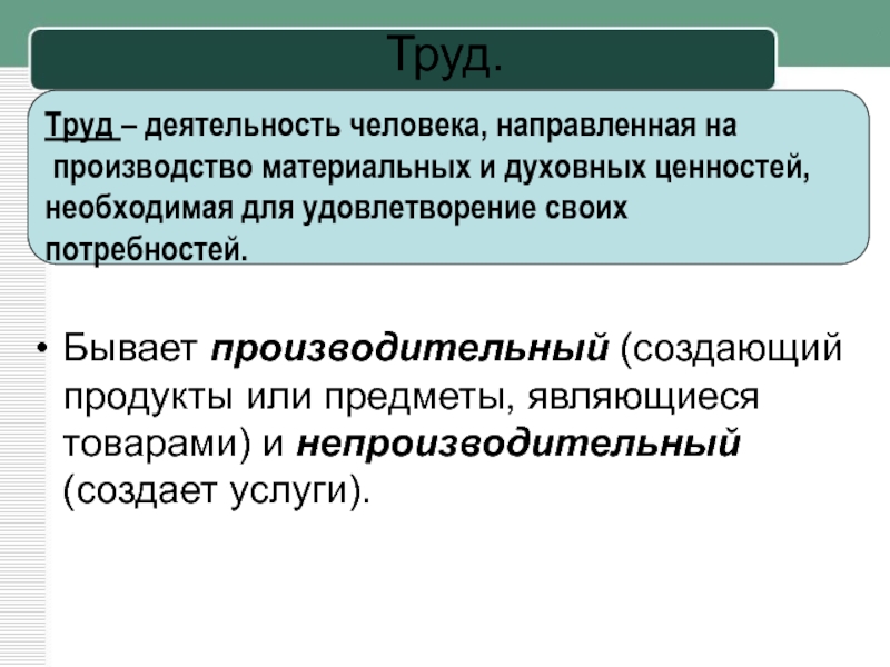 Услуги труда. Производительный и непроизводительный труд. Труд это деятельность которая. Труд как деятельность человека. Непроизводительный труд примеры.