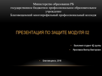 Министерство образования РБ государственное бюджетное профессиональное