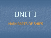 UNIT I