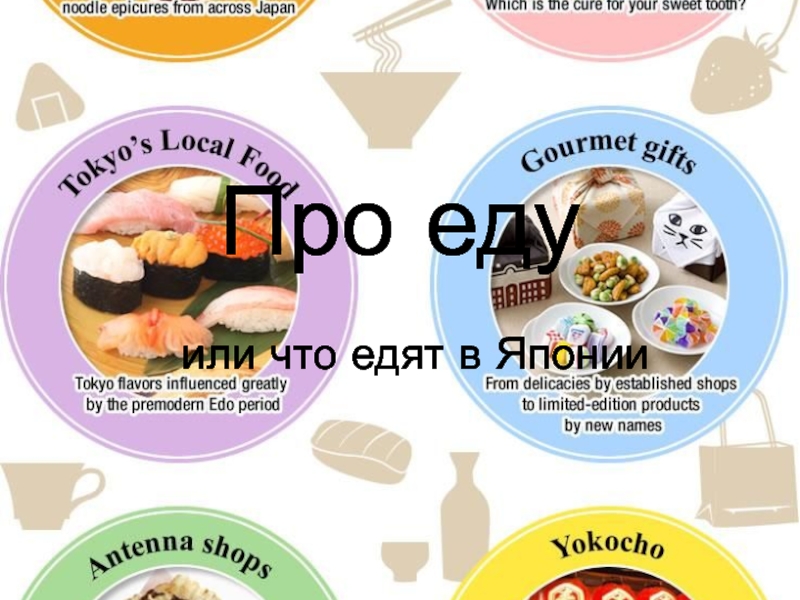 Презентация Про еду или что едят в Японии