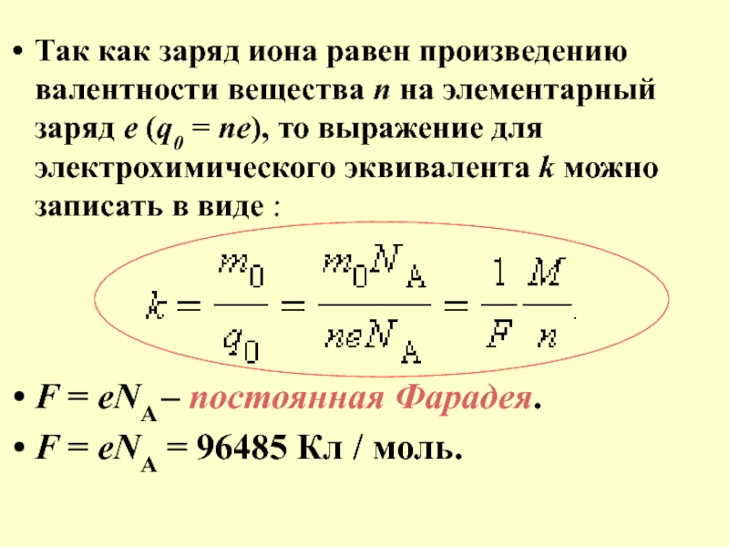 Заряд иона в соединении