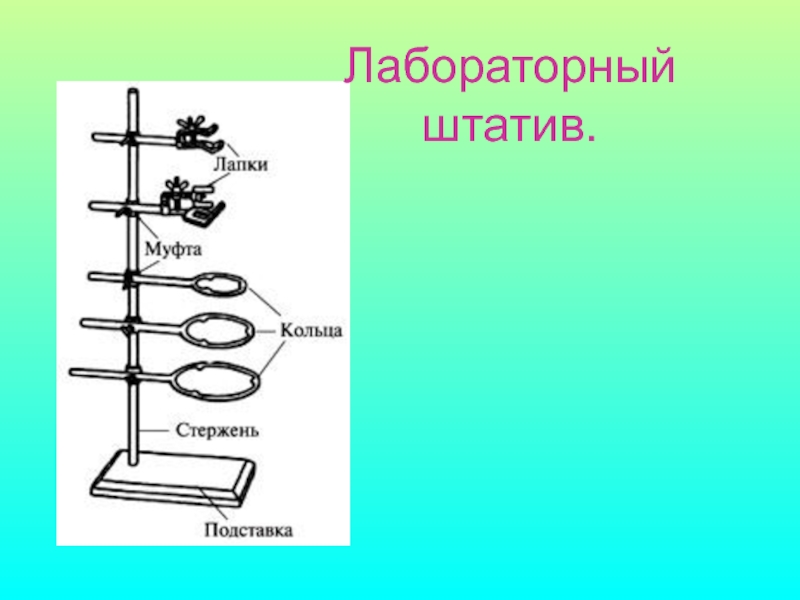 Штатив лабораторный химический рисунок