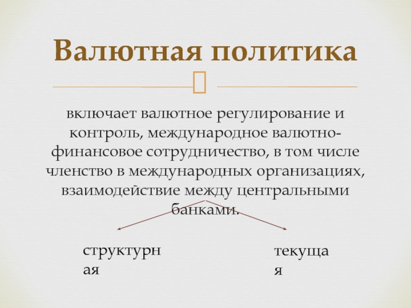 Валютная политика презентация