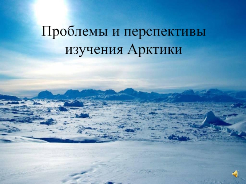 Проблемы и перспективы изучения Арктики