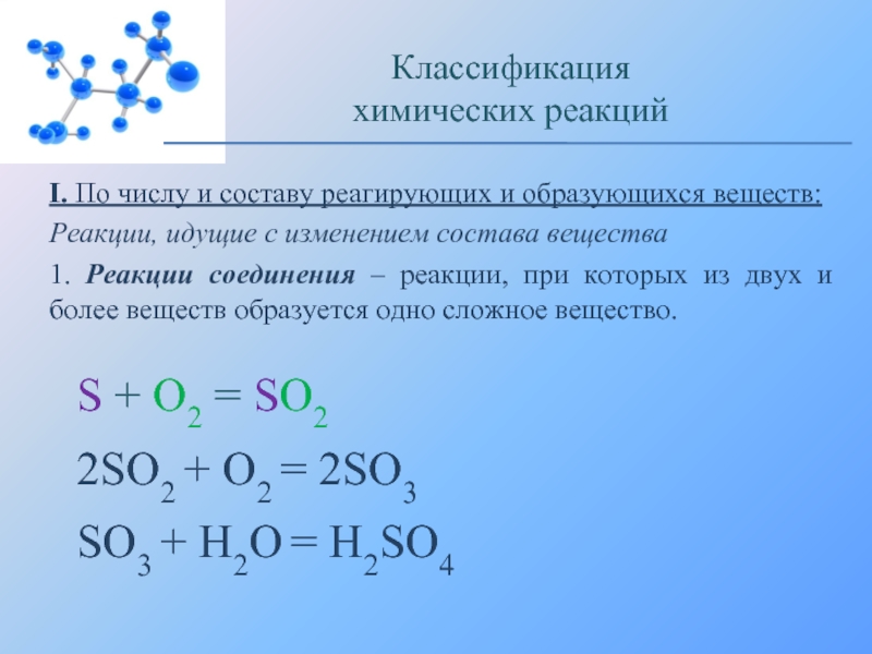 Классификация химических реакций по различным признакам 9 класс презентация