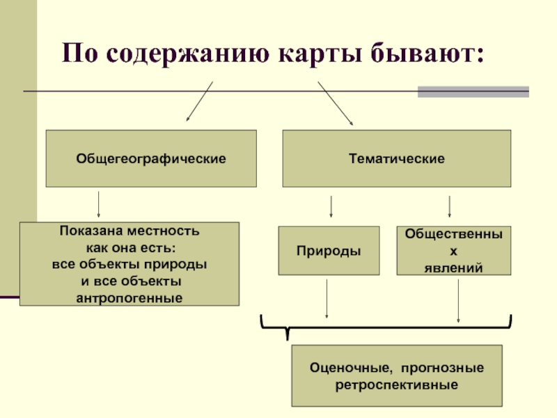 Чем отличается общегеографическая карта от тематической карт