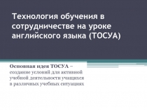 Технология обучения в сотрудничестве на уроке английского языка (ТОСУА)