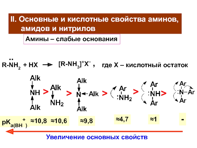 Кислотные свойства выражены у