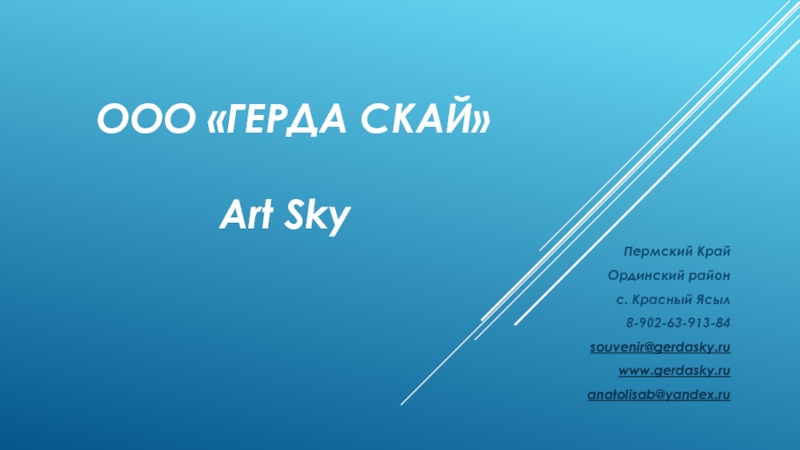 ООО Герда Скай  Art Sky