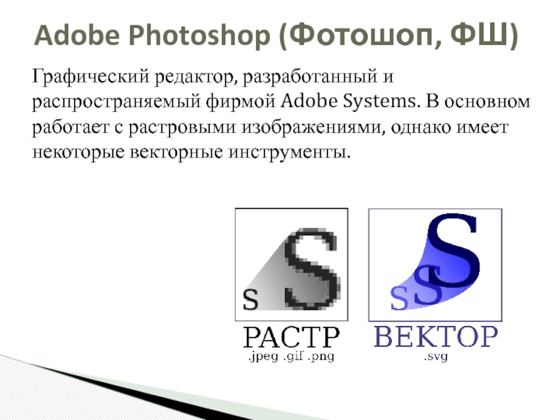 Знакомство с фотошопом презентация