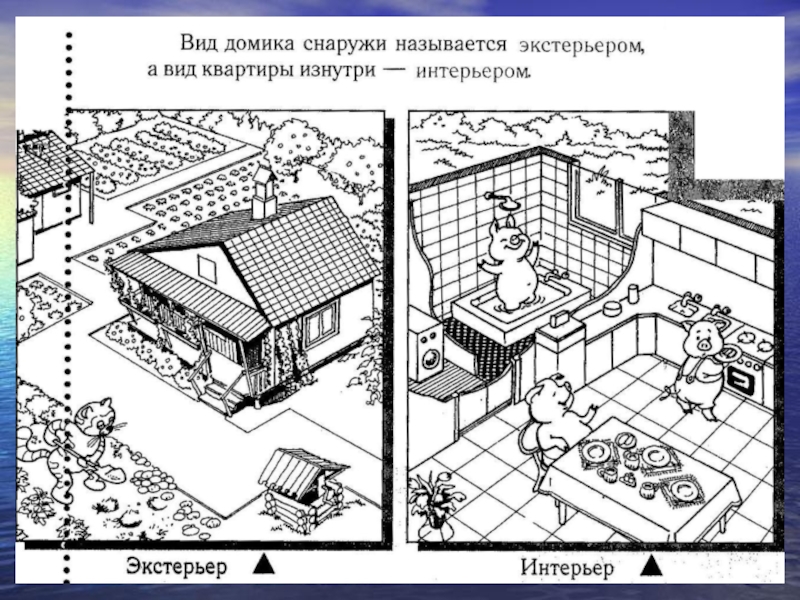 Урок изо 1 класс снаружи и внутри