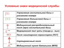 Условные знаки медицинской службы