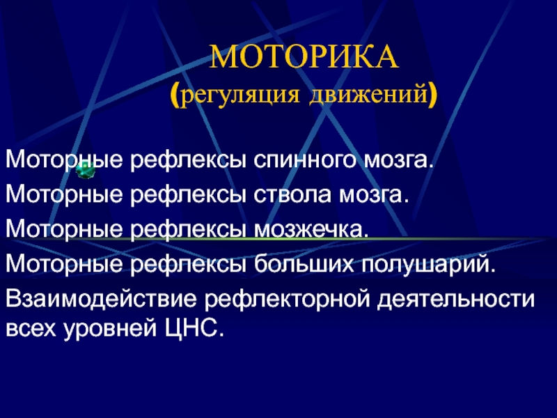 Презентация МОТОРИКА