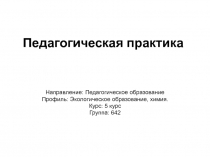 Педагогическая практика