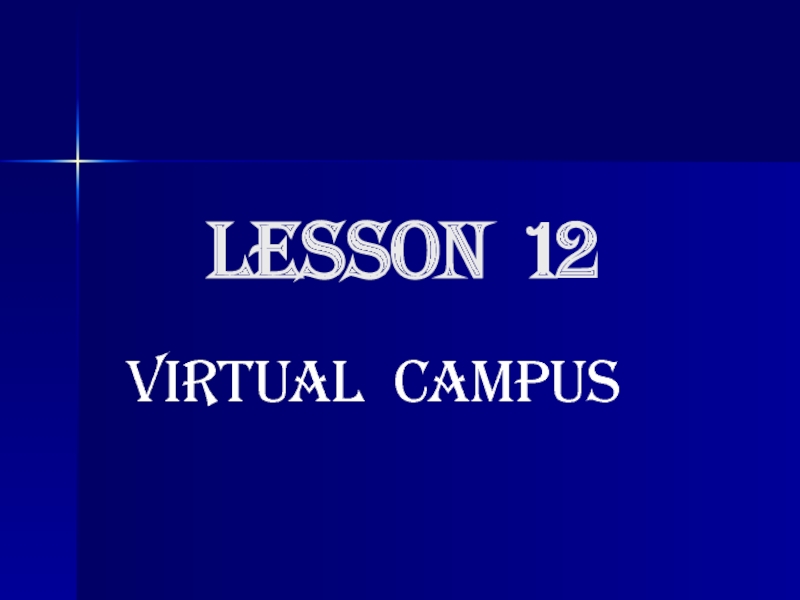 LESSON 1 2