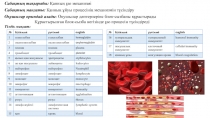 Саба қтың тақырыбы: Қанның ұю механизмі
Оқушылар орындай алады : Оқушылар