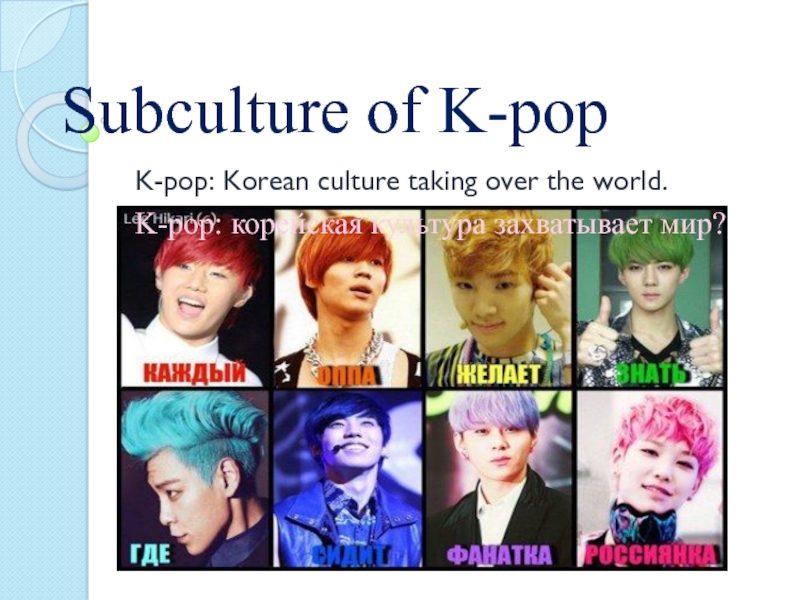 S ubculture of K-pop