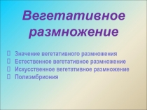 Вегетативное размножение