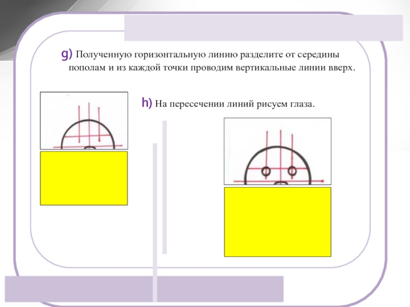 Нарисуйте вертикальную линию попробуйте ее разделить пополам