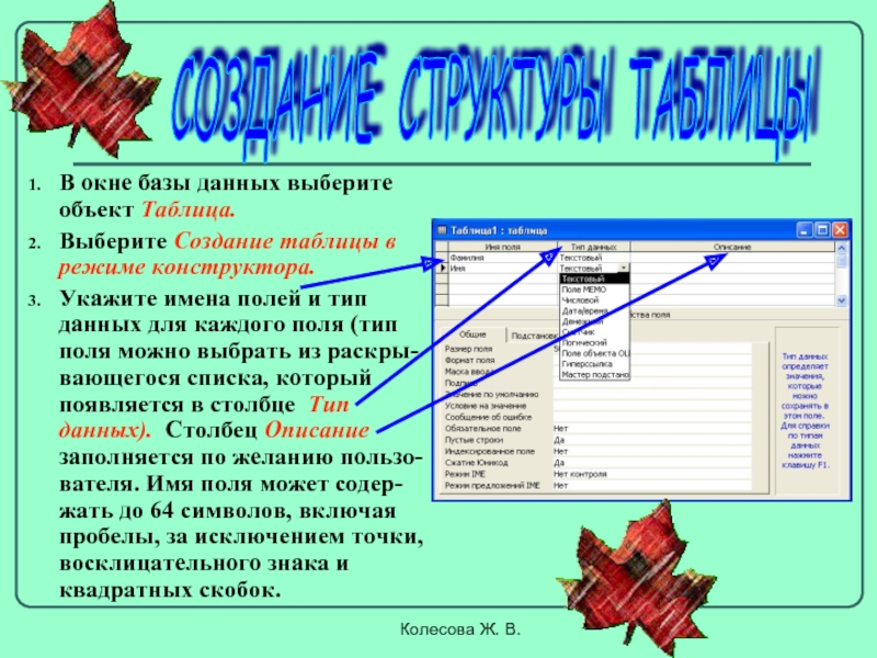 Объект представить. Структура базы данных в режиме конструктора. Имя поля базы данных. Информатика создание таблиц в режиме конструктора. Режимы БД таблица конструктор.