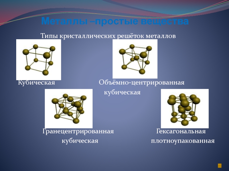 Металлическая кристаллическая решетка кальция. Типы кристаллических решеток металлов. Металлический Тип кристаллической решетки. Тип кристаллической решетки железа. Объемно центрированная кристаллическая решетка металла.