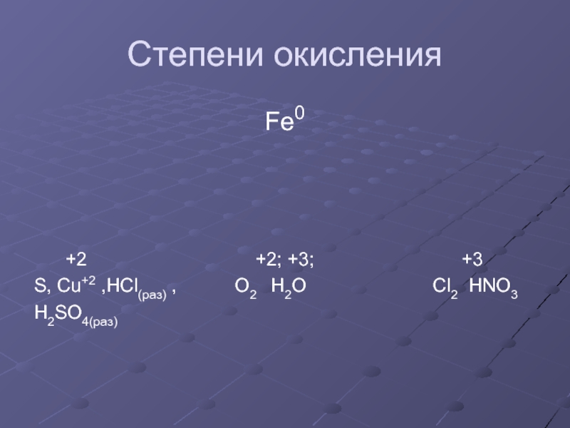 Степень окисления 2. Fe степень окисления. HCL степень окисления. H2so4 степень окисления. Fe степень окисления железа.