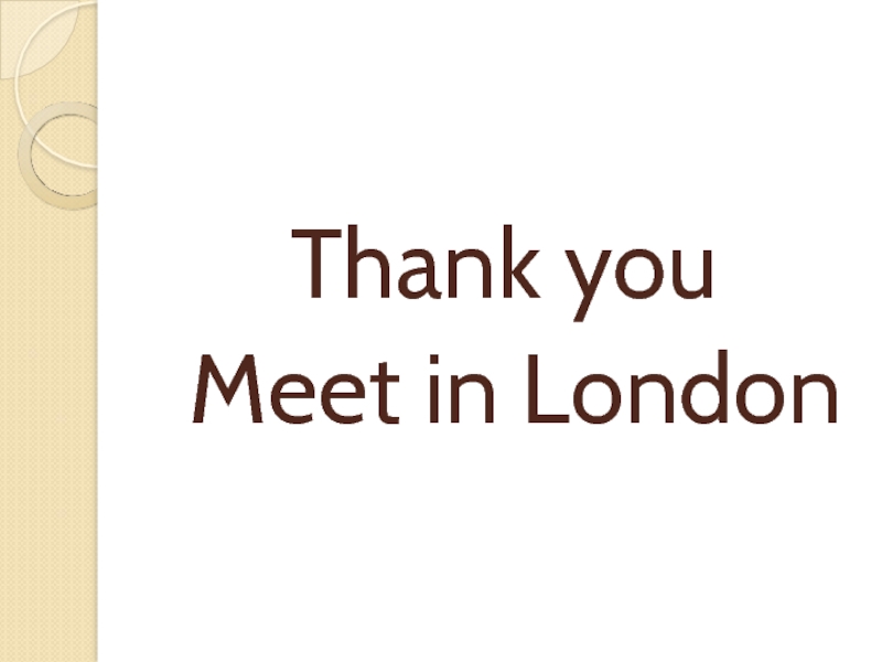 Thank you Meet in London