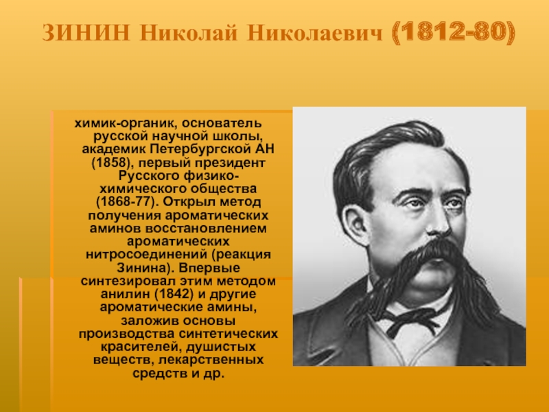 Николай зинин презентация