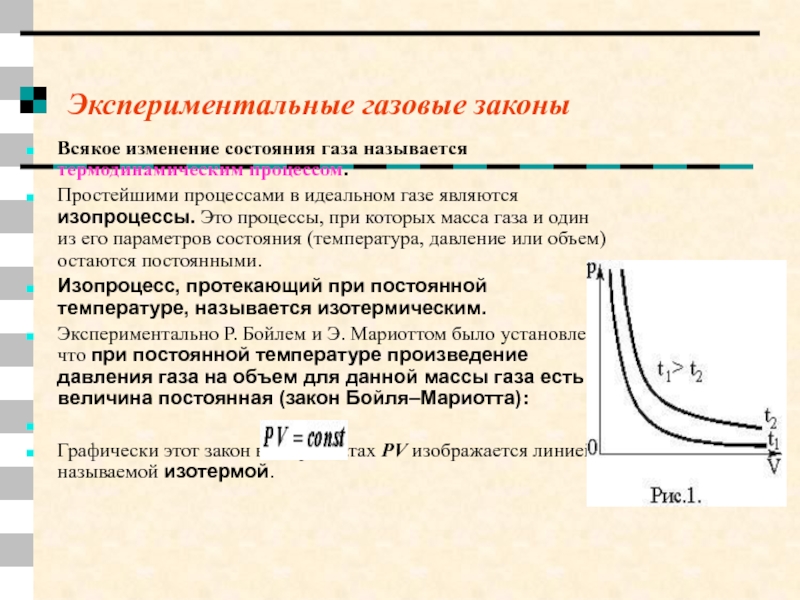 Изменение состояния газа