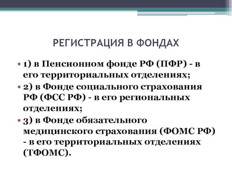 Территориальные отделения фонда социального страхования