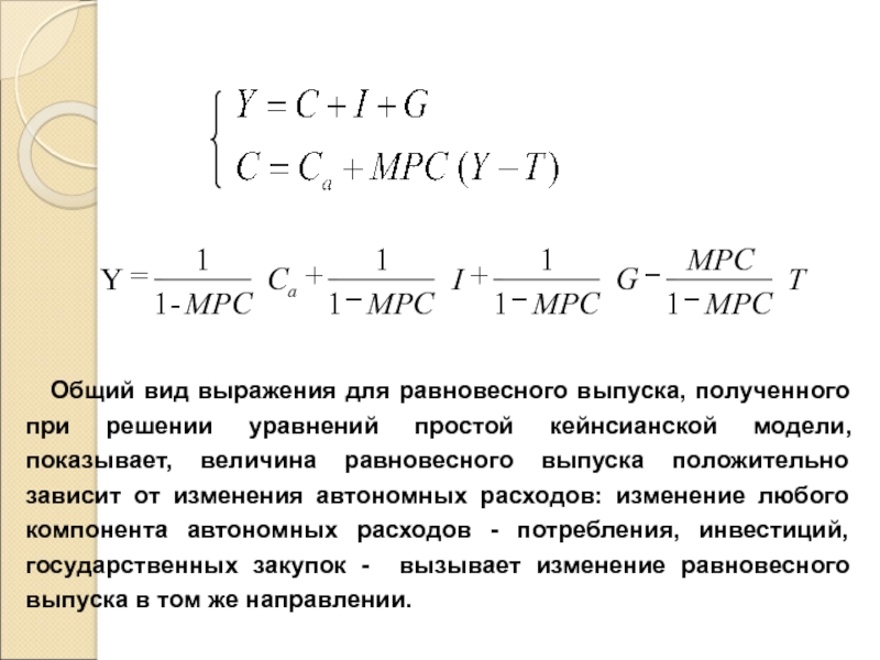 Уровень выпуска. Равновесный выпуск формула. Равновесный уровень выпуска формула. Равновесный совокупный выпуск формула. Изменение равновесного выпуска формула.