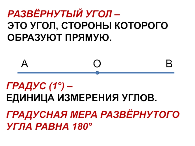 5 угол прямой и развернутый угол презентация