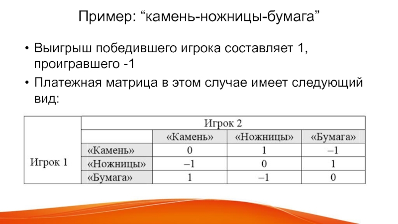 Имеем следующие данные. Таблица выигрышей теория игр. Платежная матрица игры камень ножницы бумага. Теория игр на примере камень ножницы бумага. Камень ножницы бумага стратегия в матричной игре это.