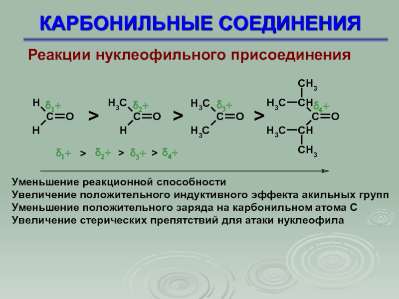 Причина соединения. Нуклеофильное присоединение карбонильных соединений. Присоединение к карбонильным соединениям. Реакции нуклеофильного присоединения для карбонильных соединений. Нуклеофильные реакции карбонильных соединений.