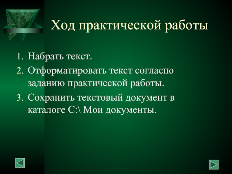 В ходе практической работы