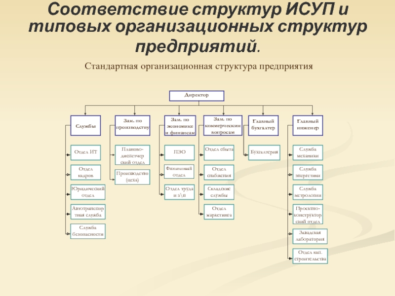 Организационная структура предприятия суп