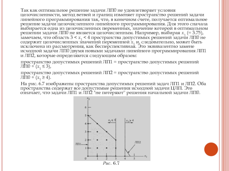 Оптимальное решение в данной