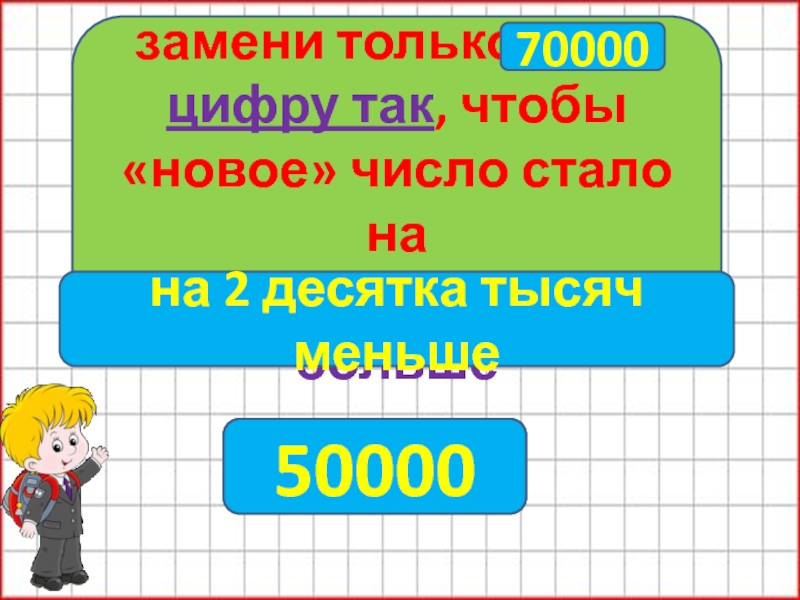 Стали число. Классв чисел больше 1000. Предыдущее число 30000.