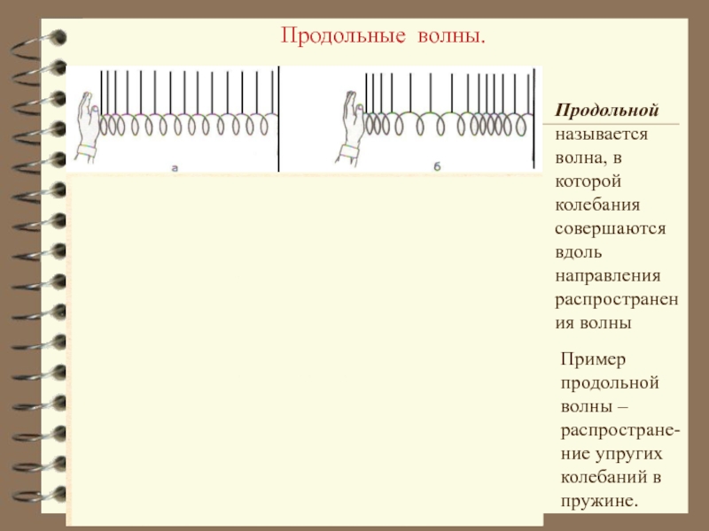 Примеры продольных волн. Что называется продольной волной. Продольная волна пружина. Продольные волна пружинка. Продольной называется волна примеры.