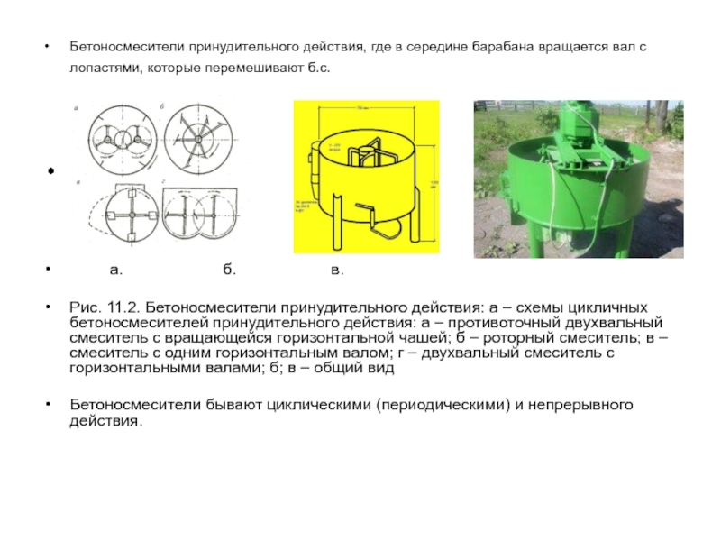 Бетоносмеситель чертеж принудительного действия